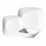 סט צלחות 18 חלקים CORELLE® - Pure White