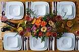 סט צלחות 18 חלקים CORELLE® - Pure White