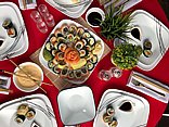 סט צלחות 18 חלקים CORELLE® - Simple Sketch