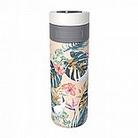 כוס שתיה תרמית KAMBUKKA מכסה 3 מצבים ®Snapclean מסדרת ETNA GRIP דגם Paradise Flower