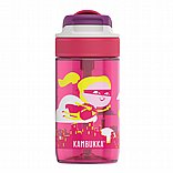 בקבוק שתיה KAMBUKKA עם עיצובים שילדים אוהבים 400 ml מסדרת LAGOON דגם Flying Supergirl