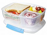קופסת אוכל מחולקת + כלי לרוטב 2 ליטר TO GO מבית Sistema