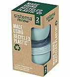 סט 2 קופסאות יוגורט TO GO מבית Sistema
