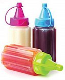 סט 3 בקבוקונים לחיצים לרוטב TO GO מבית Sistema
