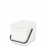 SORT & GO פח הפרדה 6 ליטר פלסטיק, לבן - Brabantia
