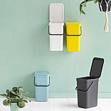 SORT & GO פח הפרדה 12 ליטר פלסטיק, אפור - Brabantia