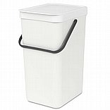 SORT & GO פח הפרדה 16 ליטר פלסטיק, לבן - Brabantia