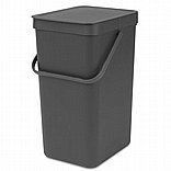 SORT & GO פח הפרדה 16 ליטר פלסטיק, אפור - Brabantia