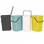 SORT & GO פח הפרדה 16 ליטר פלסטיק, אפור - Brabantia