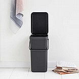 SORT & GO פח הפרדה 16 ליטר פלסטיק, אפור - Brabantia