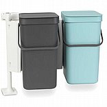 SORT & GO צמד פחי הפרדה 2*12 ליטר מינט / אפור - Brabantia