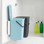 SORT & GO צמד פחי הפרדה 2*16 ליטר מינט / אפור - Brabantia