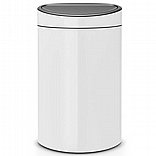 פח טאץ אובלי 40 ליטר לבן Brabantia