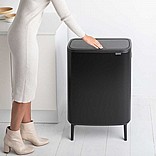 BO פח טאץ 60 ליטר, שחור מט Brabantia