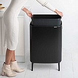 BO פח טאץ 60 ליטר, שחור מט Brabantia