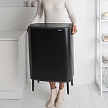 BO פח טאץ 60 ליטר, שחור מט Brabantia