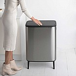 BO פח טאץ 60 ליטר, נירוסטה מט FPP Brabantia