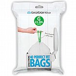 שקיות קוד G לפח אשפה 23/30 ליטר 40 יח Brabantia