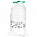 שקיות קוד G לפח אשפה 23/30 ליטר 40 יח Brabantia