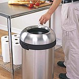 פח פתוח עגול נירוסטה 60 ליטר simplehuman ארה