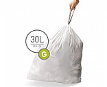 פח דוושה עגול נירוסטה 30 ל', פח אשפה לבית