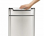 פח טאץ' בר מלבני 40 ליטר נירוסטה simplehuman ארה