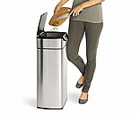 פח טאץ' בר מלבני 40 ליטר נירוסטה
