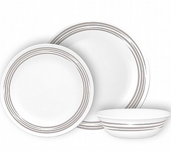 �� ����� ������� 18 ����� CORELLE� - Brushed Silver